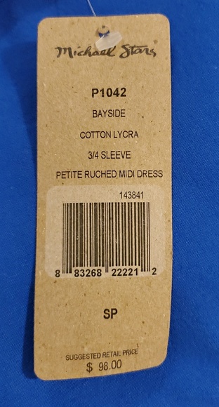 NWT Michael Stars Blue Dress Sm - Picture 3 of 5